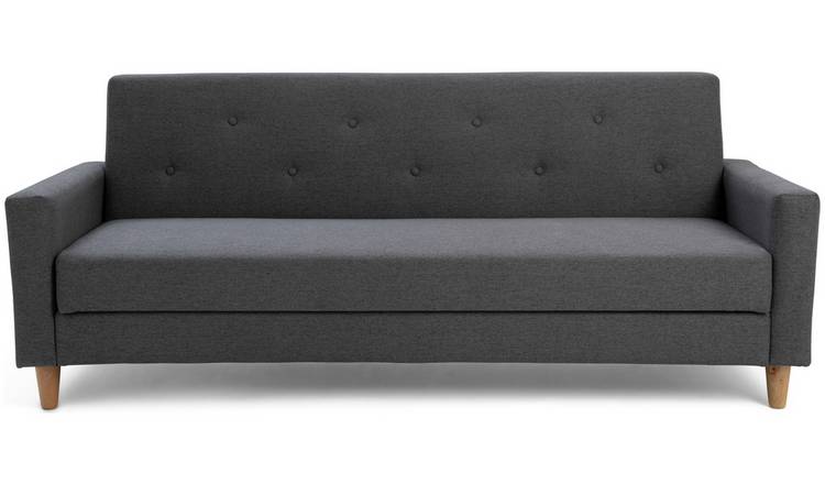 Buy Habitat Brooks Fabric 3 Seater Clic Clac Sofa Bed Grey Argos