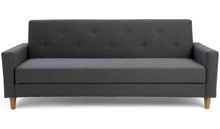 Habitat Brooks Fabric 3 Seater Clic Clac Sofa Bed - Grey