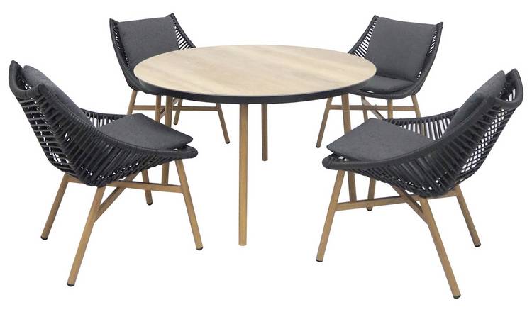 Norfolk Leisure Keswick 4 Seater Rattan Effect Patio Set 