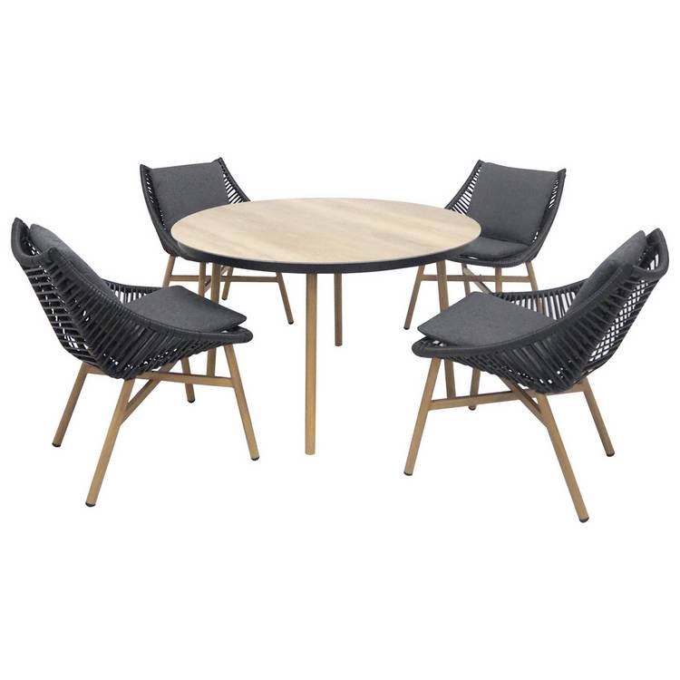 Norfolk Leisure Keswick 4 Seater Rattan Effect Patio Set  0