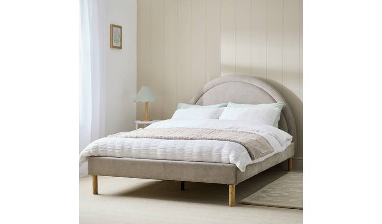 Habitat Sol Kingsize Fabric Bed Frame - Grey