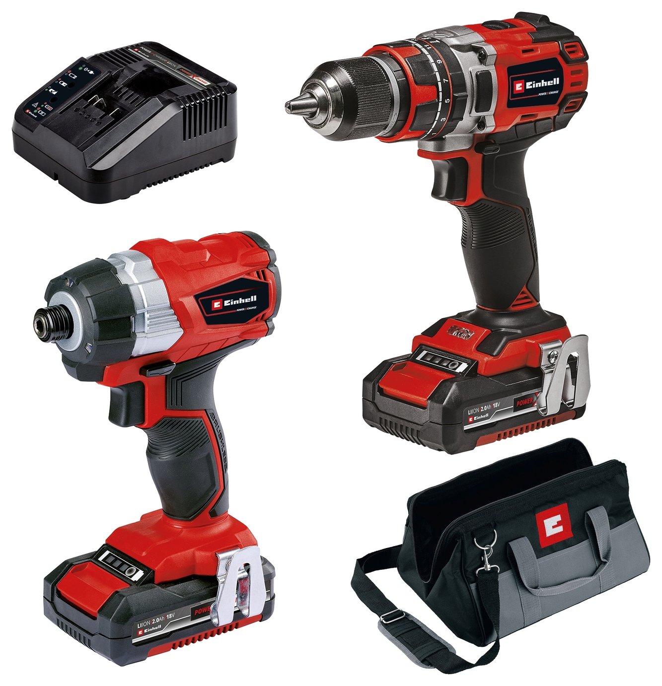 Einhell  Cordless Impact Drill And Impact Driver Set - 18V