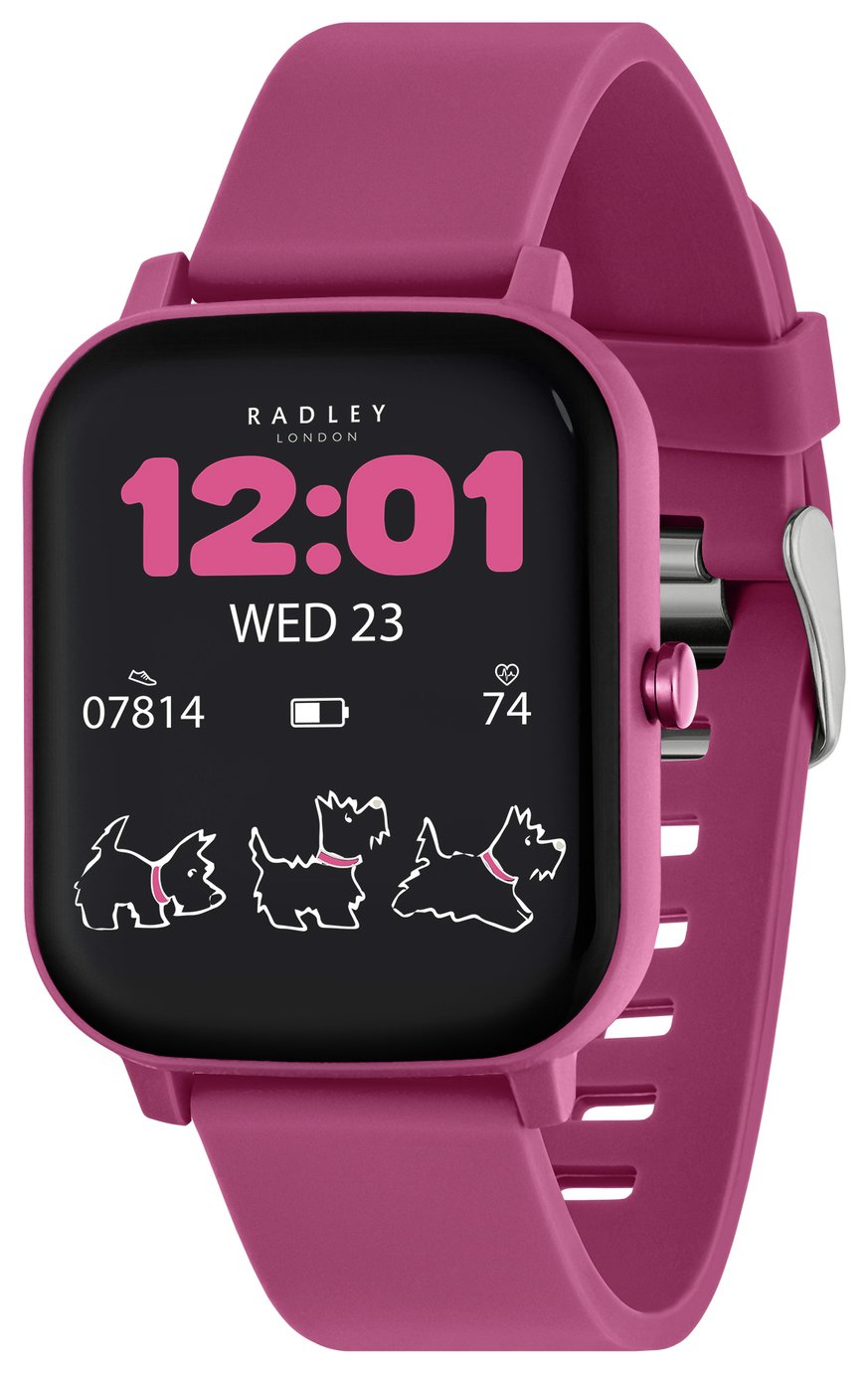 Buy Radley Series 46 Pink Silicone Strap Smart Watch | Smart