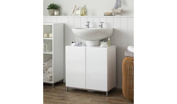 Argos bathroom under store sink storage