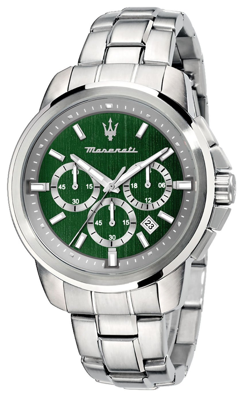 Maserati Successo Green Dial Stainless Steel Bracelet Watch