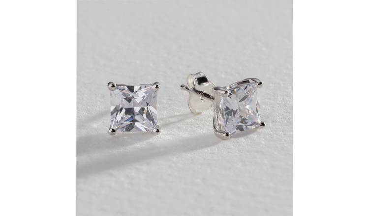 Square clearance cluster earrings