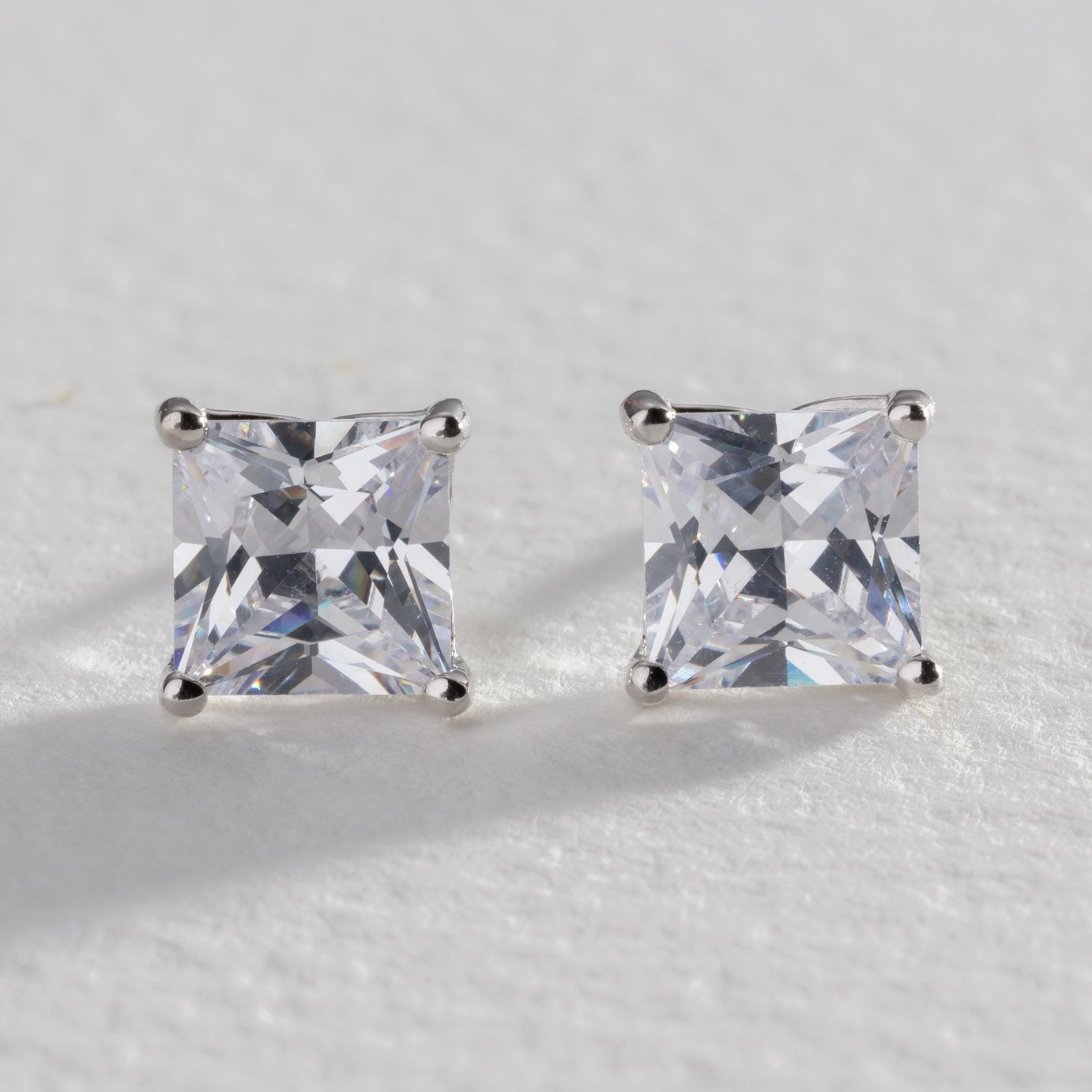 Revere Sterling Silver Square Cubic Zirconia Stud Earrings Review