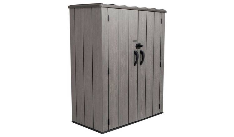 Lifetime Plastic Brown Vertical Storage Shed - 53ft