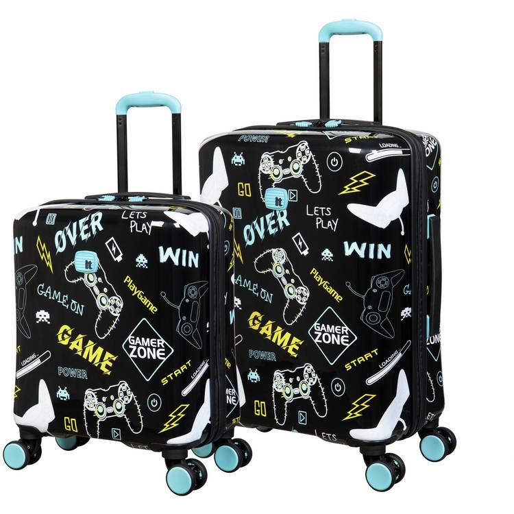 IT Luggage Liquified 2pc 8 Wheel Kids Suitcase Set 0