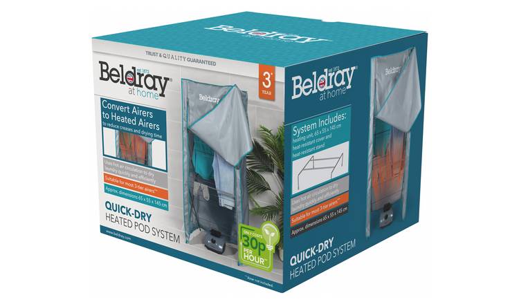 Beldray Heat Unit and 3 Tier Airer Cover - Grey