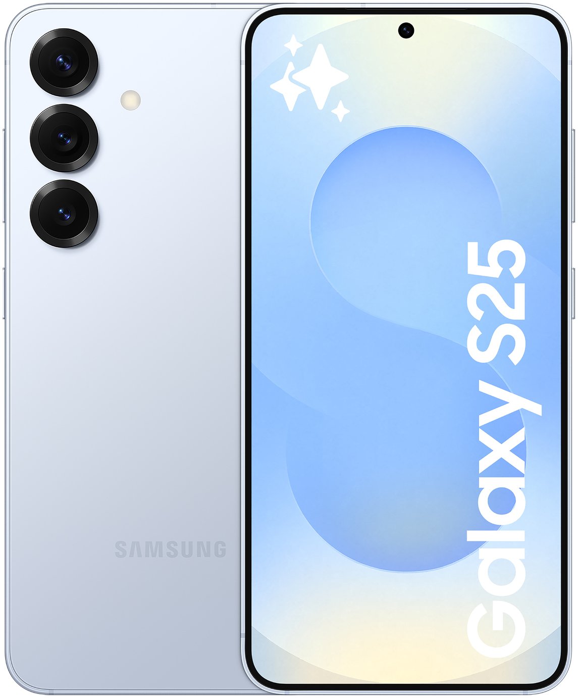 SIM Free Samsung Galaxy S25 5G 128GB AI Mobile Phone - Blue