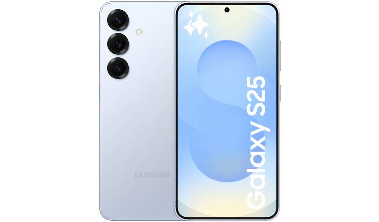 SIM Free Samsung Galaxy S25 5G 512GB AI Mobile Phone - Blue