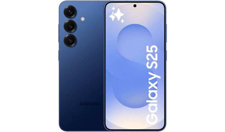 SIM Free Samsung Galaxy S25 5G 512GB AI Mobile Phone - Navy