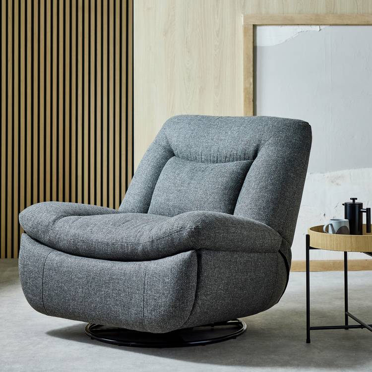 Argos Home Vaughan Fabric Recliner Chair - Grey 0