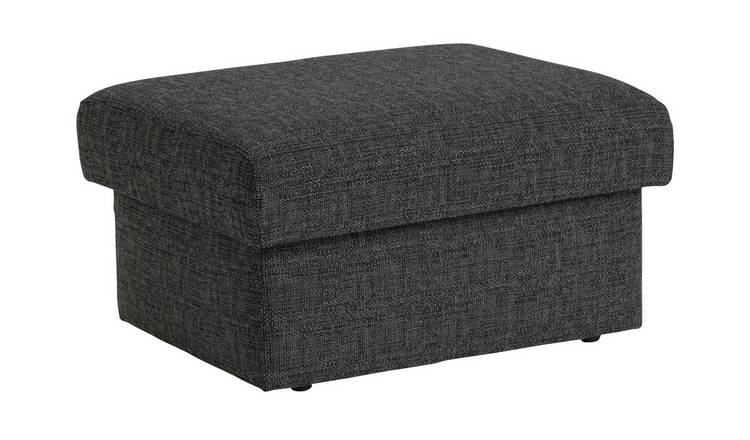 Argos Home Milano Fabric Footstool - Charcoal