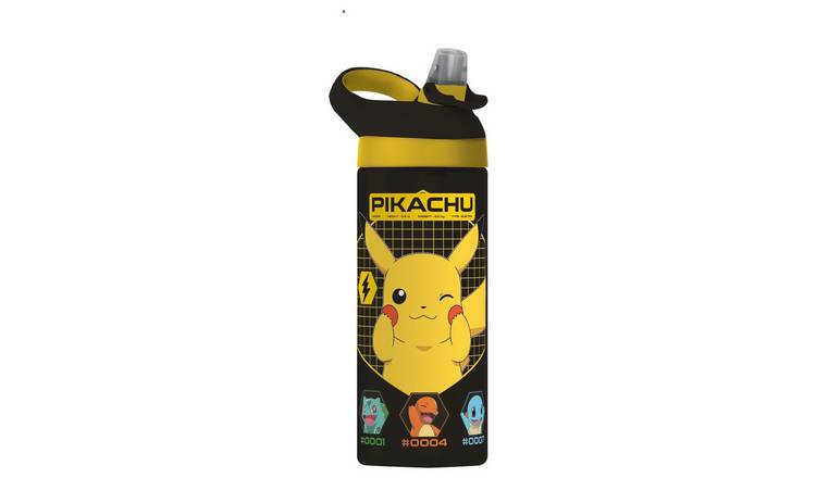 Hox Pokémon Pikachu Black Sipper Water Bottle - 600ml