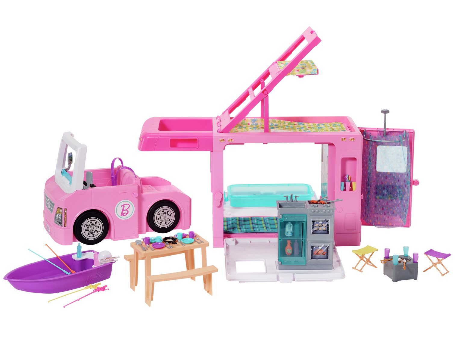 Buy Barbie 3-in-1 Dream Camper Playset 