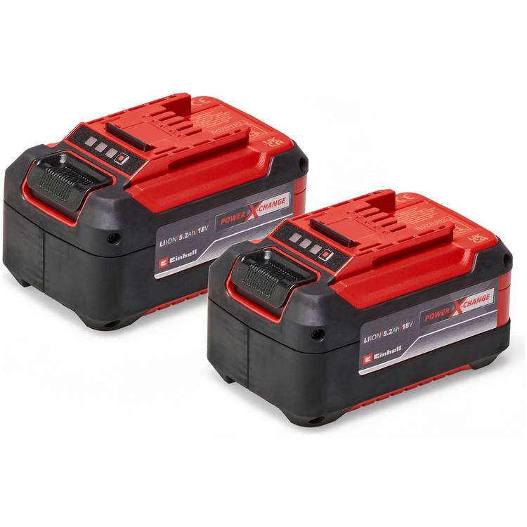 Einhell Power X-Change 18V 5.2Ah Battery - Pack of 2 0