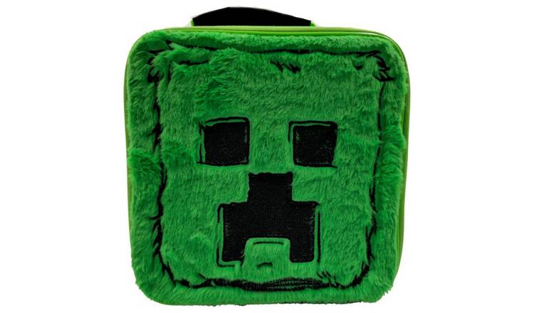 Hox Minecraft Creeper Faux Fur Lunch Bag
