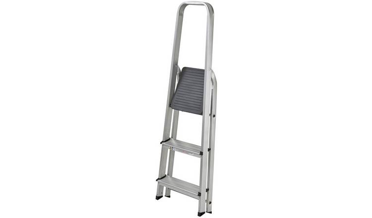 Werner High Handrail 3 Tread Aluminium Stepladder