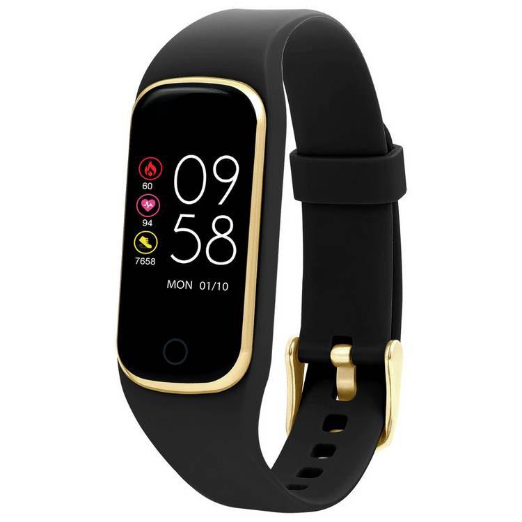 Reflex Active Series 8 Black Silicone Strap Smart Watch  0