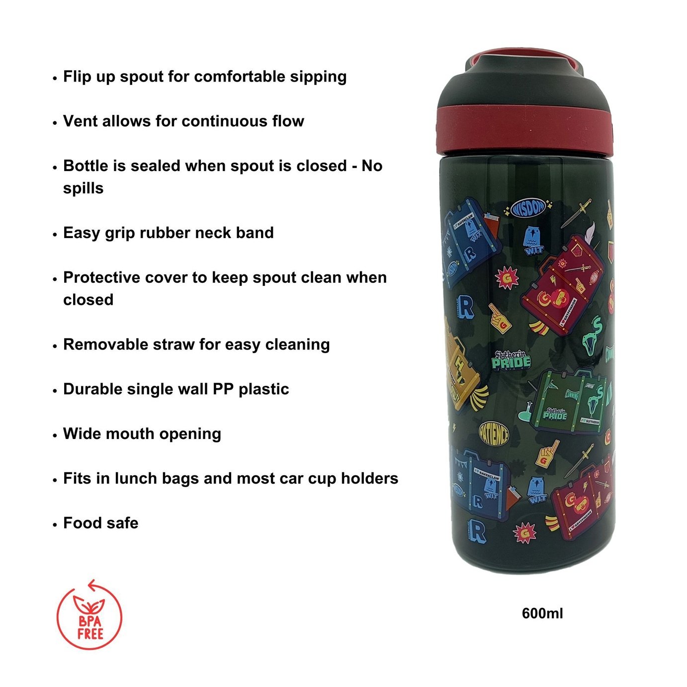 美品・新品・希少 HARRY Bottle Up and Go TOUR DVD Buy Hox Harry Potter Back to Hogwarts Sipper Water Bottle -600ml