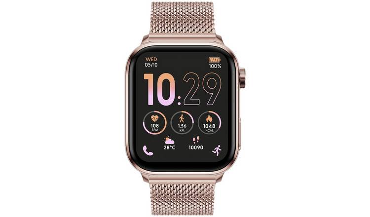 ICE-Watch Rose Gold Mesh Strap Smart Watch