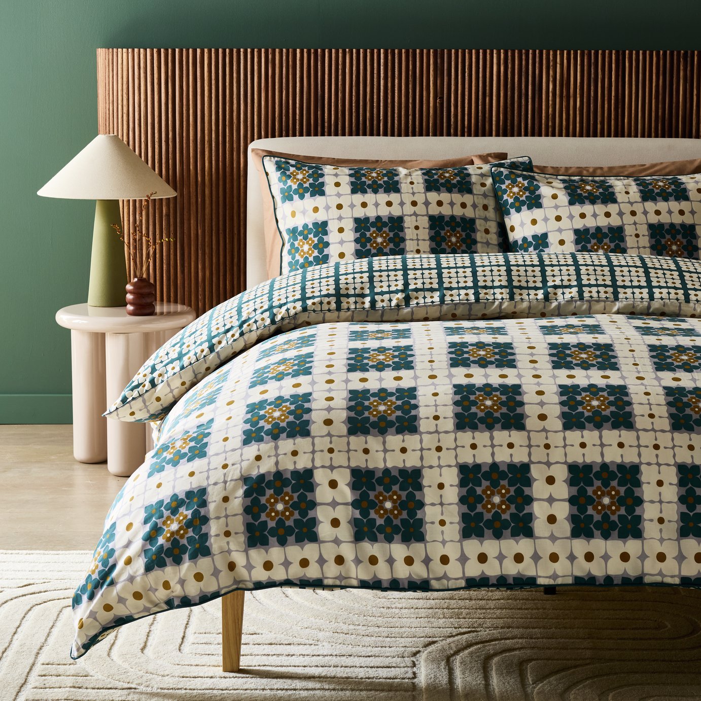 Image of Habitat x Scion Habitat x Scion Cotton Prairie Bedding Set - Superking