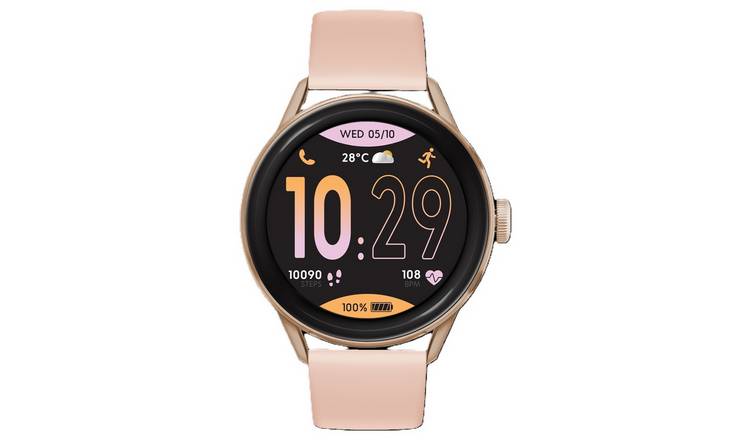 ICE-Watch Rose Gold Case Nude Silicone Strap Smart Watch