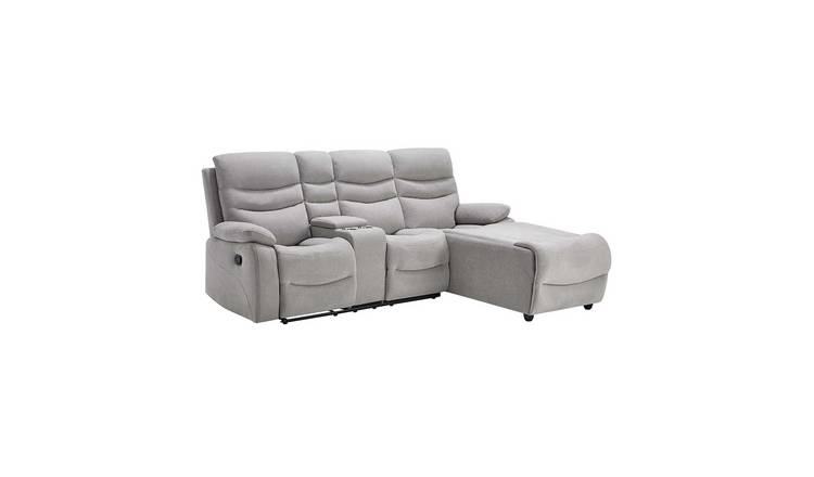 Furniture Online Avon Manual Recliner Linen Sofa – Grey