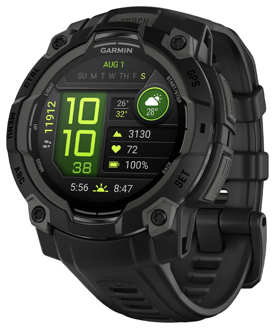 Garmin Instinct 3 45mm GPS Smart Watch - Black