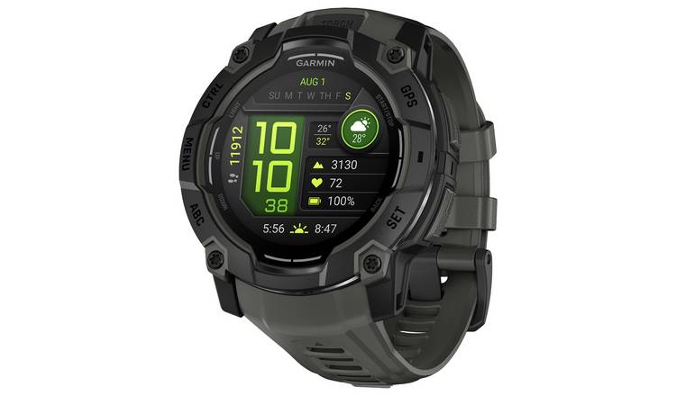 Garmin Instinct 3 50mm GPS Smart Watch - Charcoal