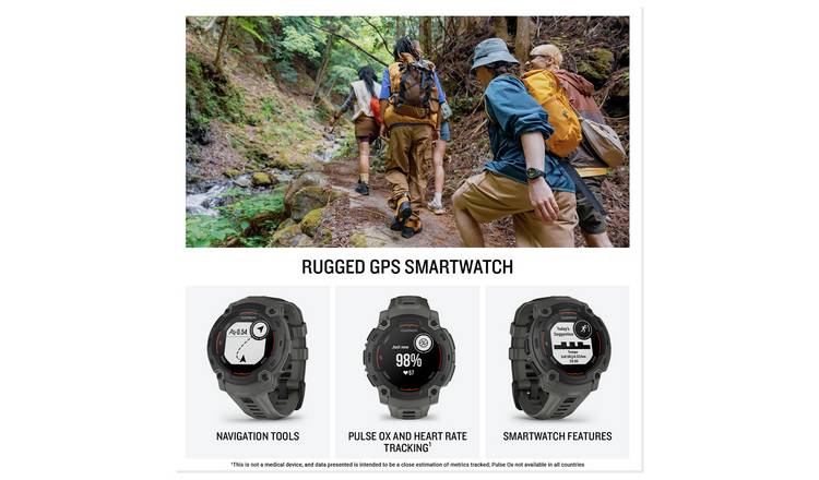 Buy Garmin Instinct E 45mm GPS Smart Watch Charcoal Fitness