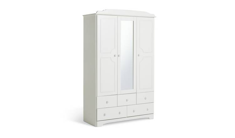 White gloss store wardrobe argos