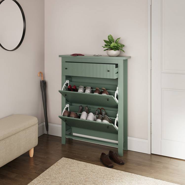 GFW Shoe Storage Cabinet - Green 0