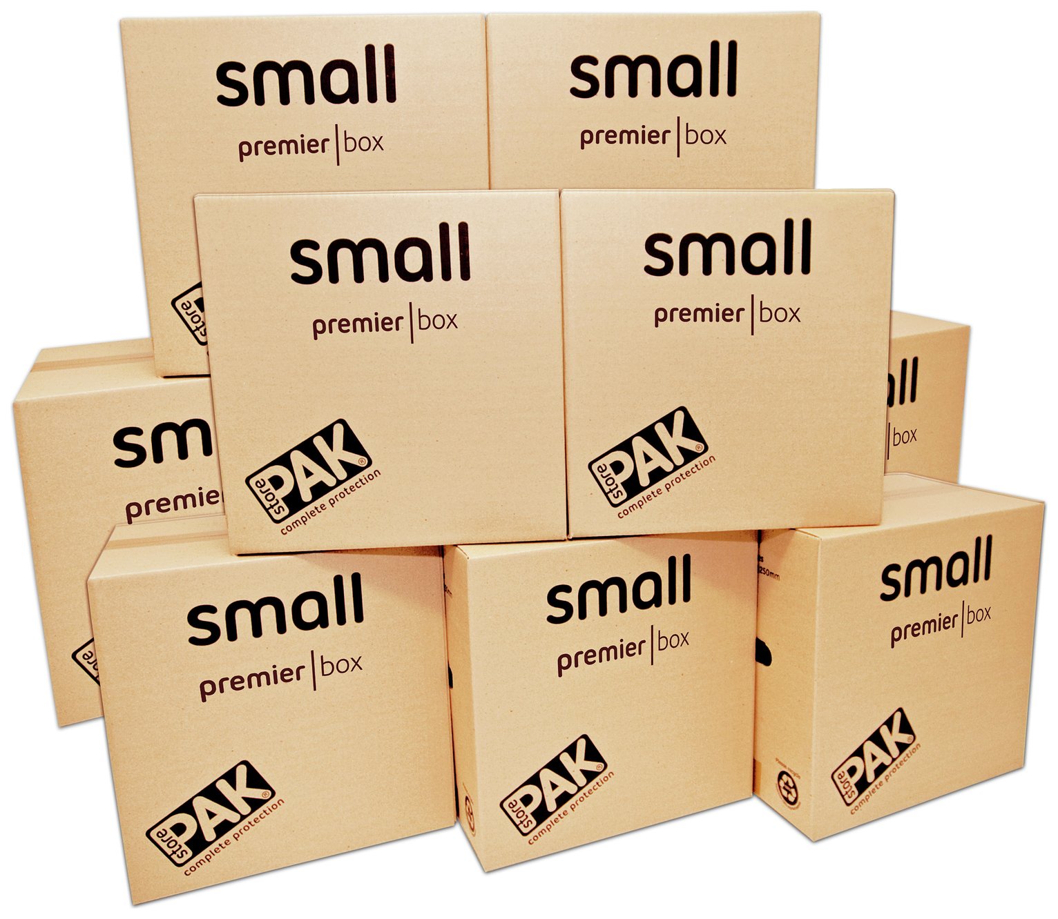 StorePAK Heavy Duty Small Cardboard Boxes - Set of 10