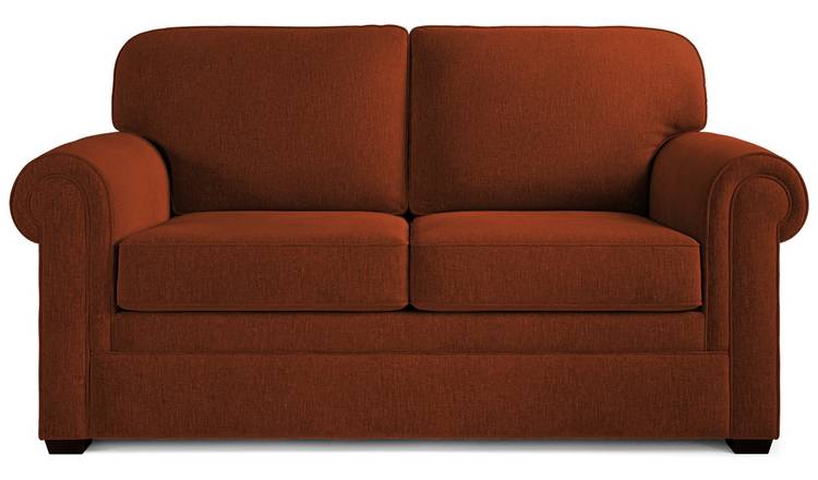 Jay-Be Heritage Fabric 2 Seater Sofa Bed - Orange