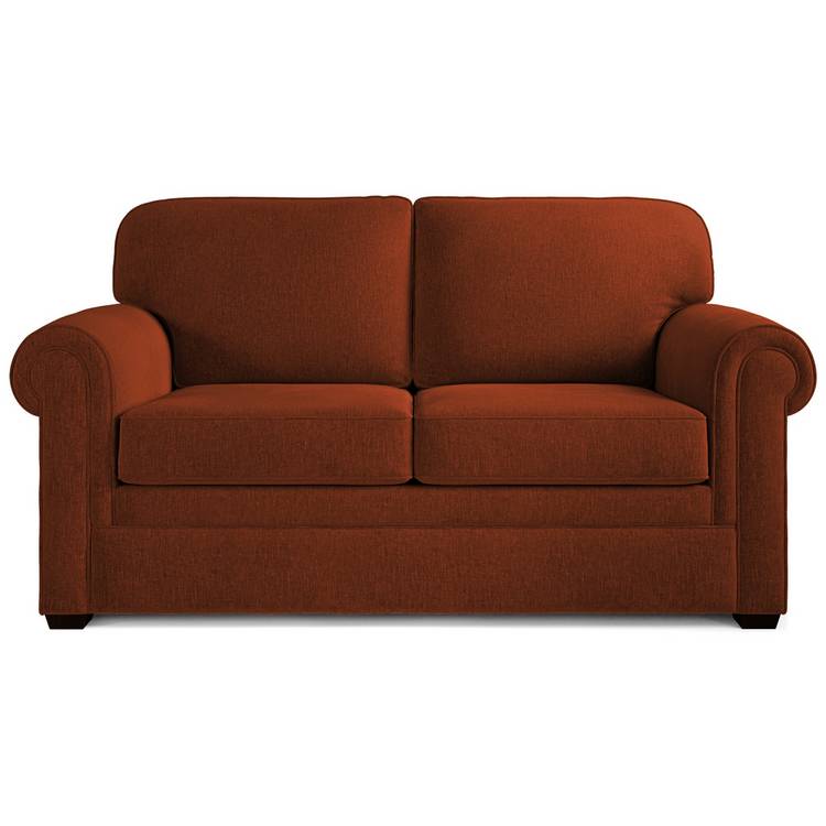 Jay-Be Heritage Fabric 2 Seater Sofa Bed - Orange 0