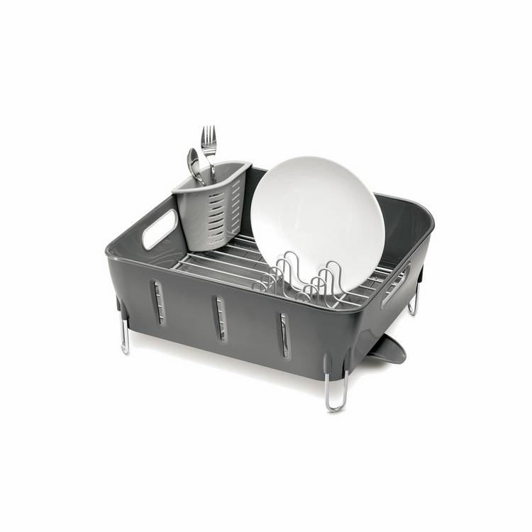 Buy Simplehuman Plastic Compact Dish Rack Grey Dish drainers