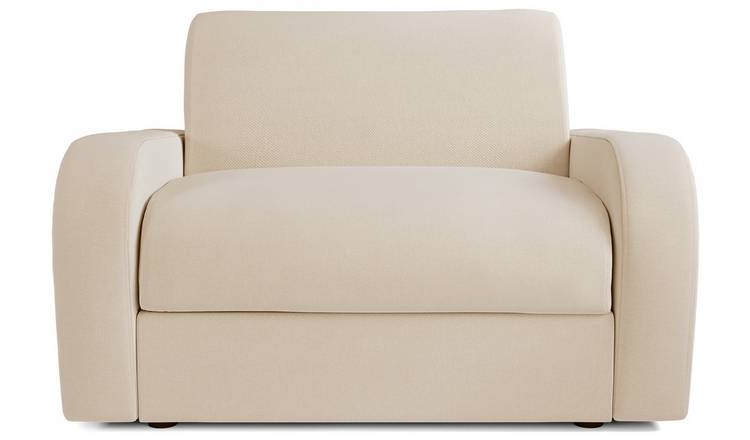 Jay-Be Deco Fabric Love Chair Sofa Bed - Cream