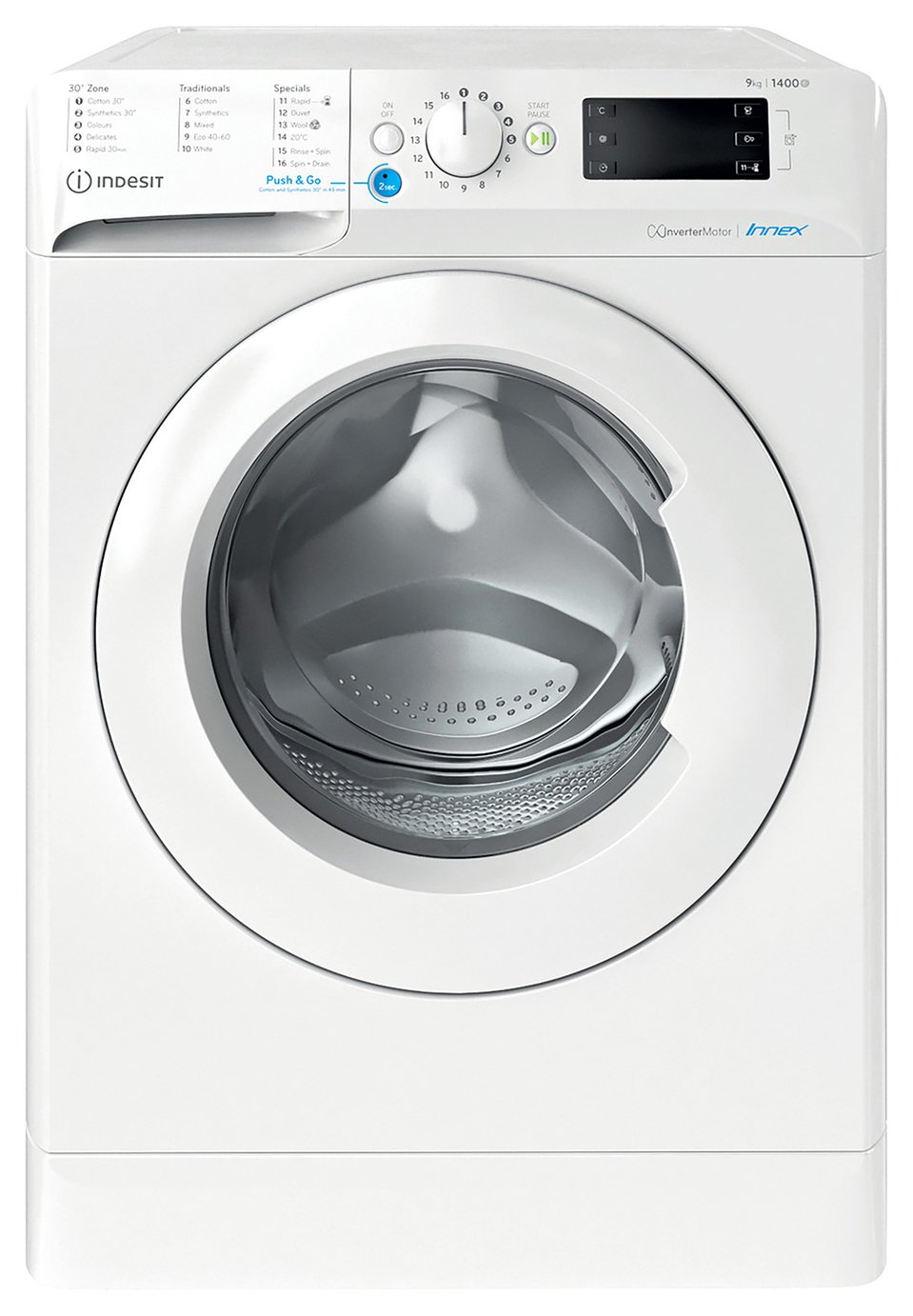 Indesit BWE91496XWUKN 9KG 1400 Spin Washing Machine - White