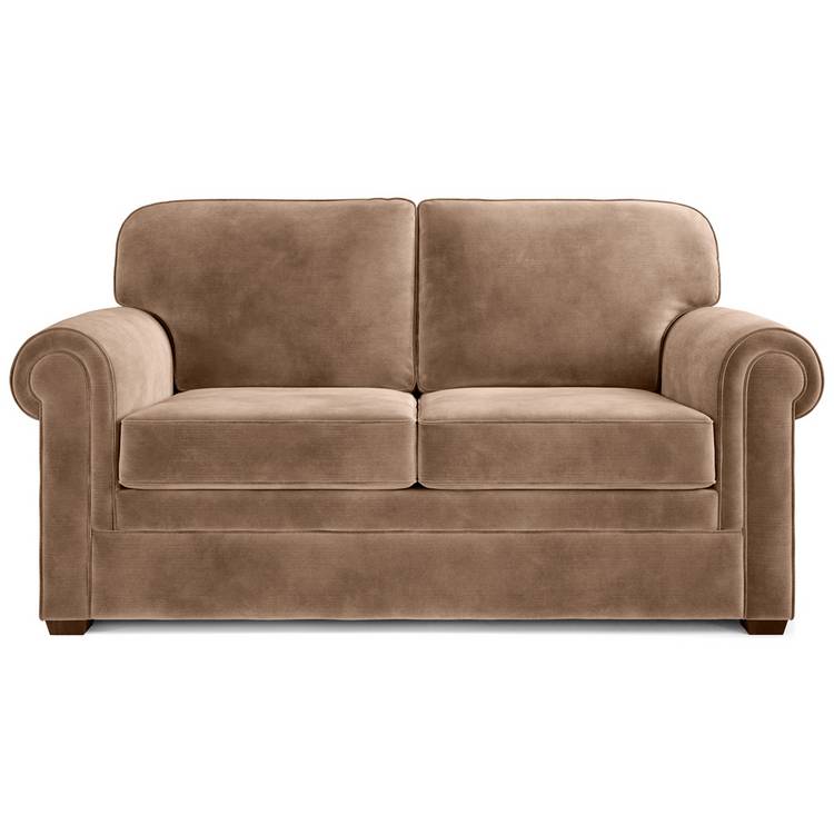 Jay-Be Heritage Velvet 2 Seater Sofa Bed - Beige 0