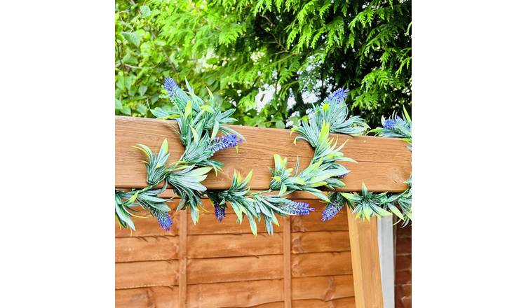 Garden XP Artificial Lavender Garland With String Light