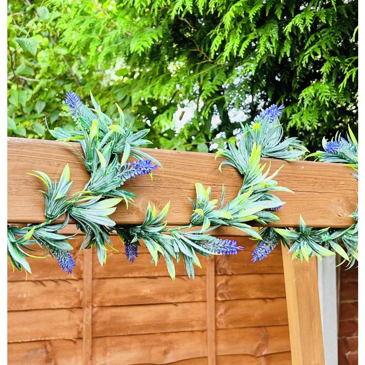 Garden XP Artificial Lavender Garland With String Light 0