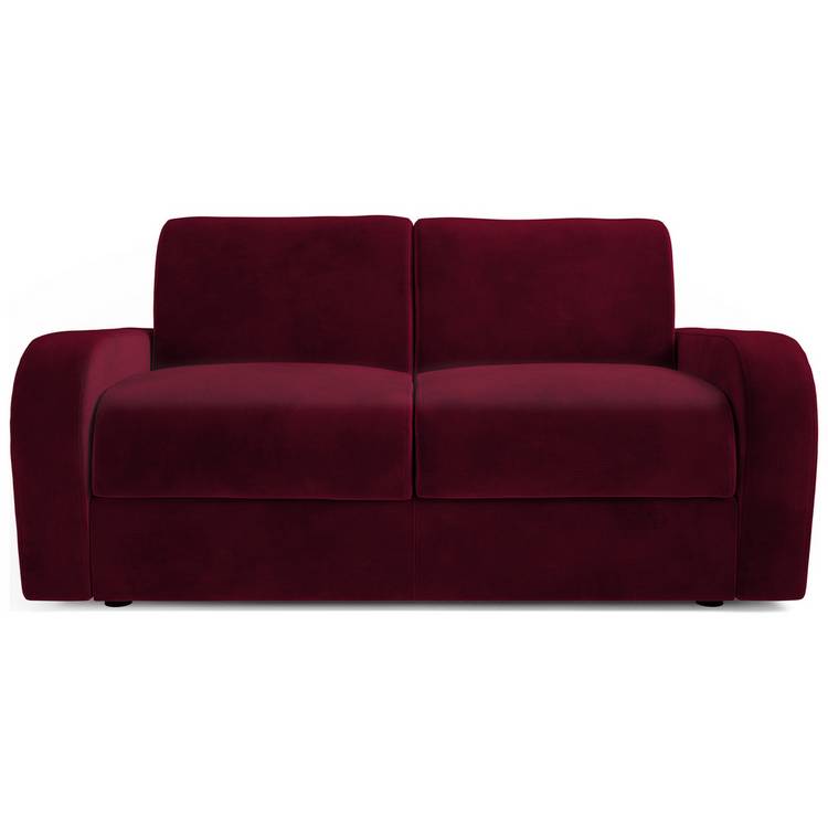 Jay-Be Deco Velvet 2 Seater Sofa Bed - Burgundy 0