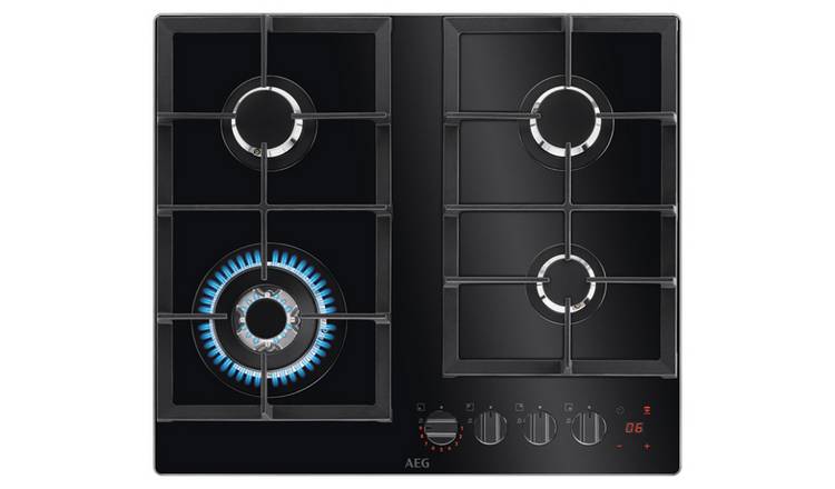 AEG HKB64450NB 60cm Gas Hob - Black