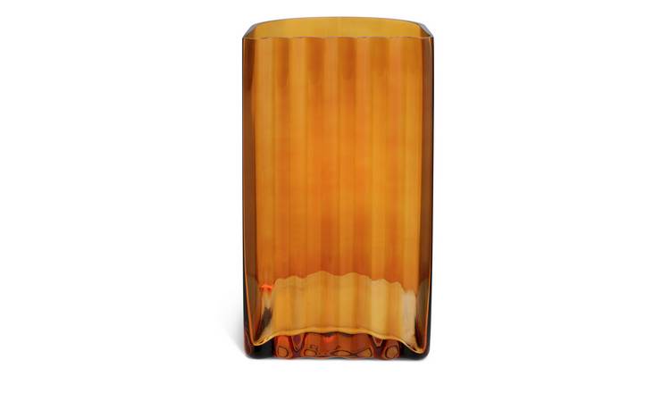 Habitat 60 Wiggle Glass Vase - Tall - Orange