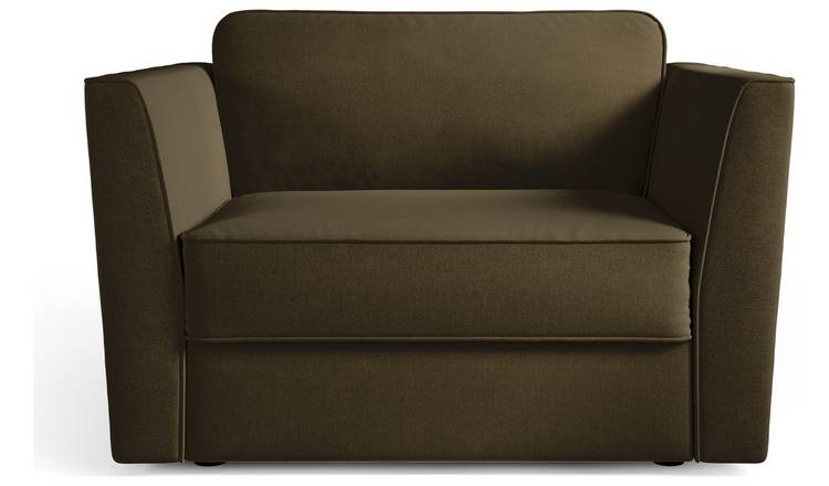 Jay-Be Elegance Fabric Cuddle Chair Sofa Bed - Sage Green