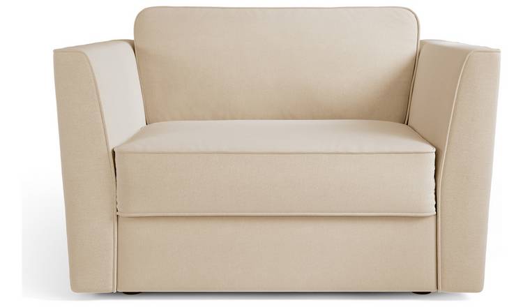 Jay-Be Elegance Fabric Cuddle Chair Sofa Bed - Cream