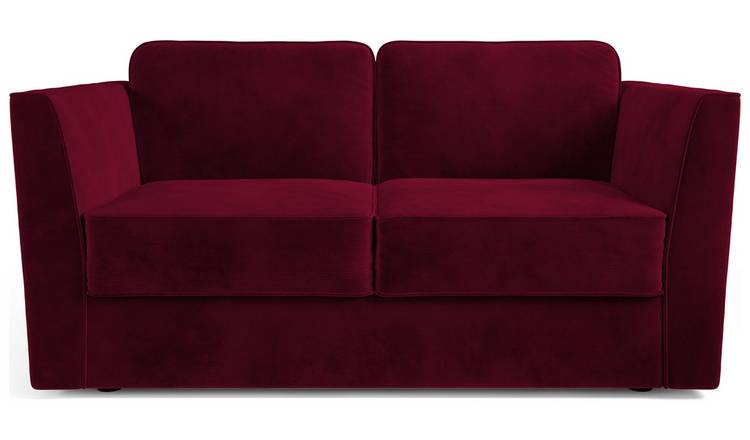 Jay-Be Elegance Velvet 2 Seater Sofa Bed - Burgundy